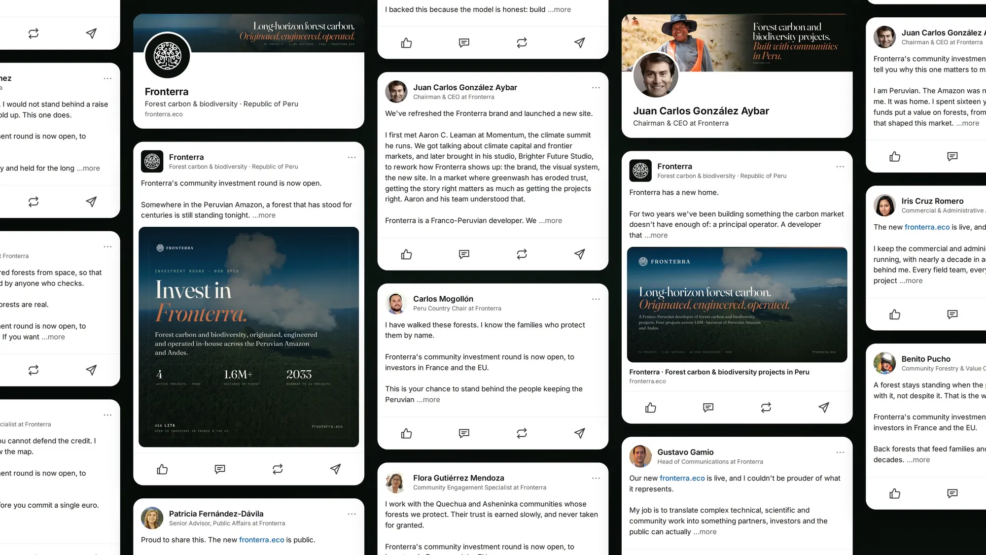 Launch posts on LinkedIn
