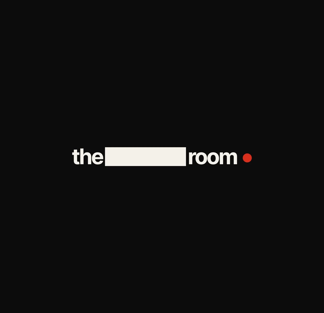The redacted Decision Room wordmark